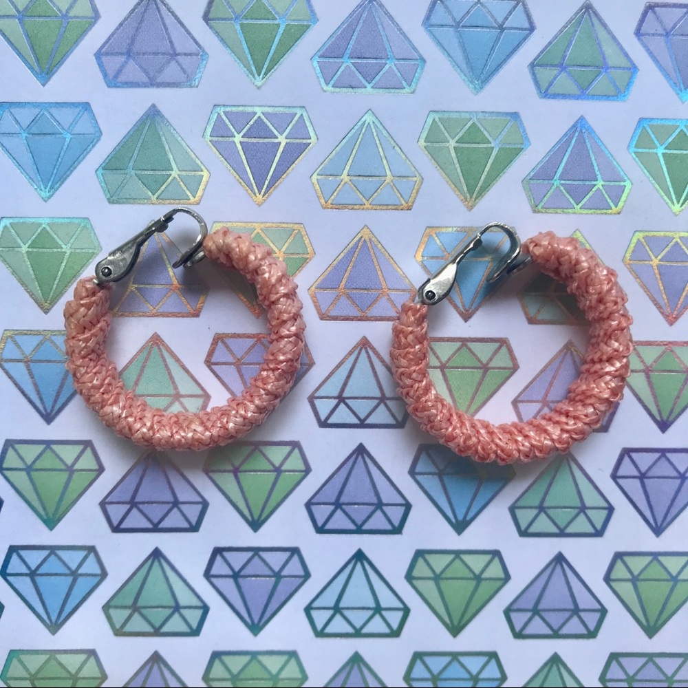 Retro Clip-on Woven Hoop Earrings